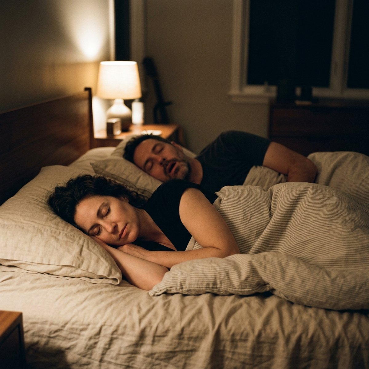 Dormir de lado con tapones de silicona