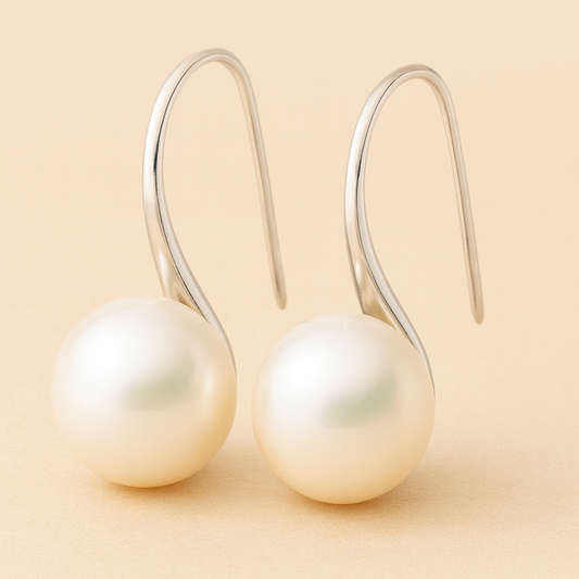 Pendientes Elegantes en Gota con Perlas