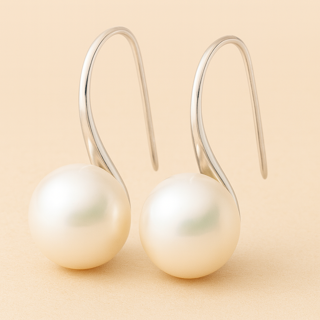 Pendientes Elegantes en Gota con Perlas