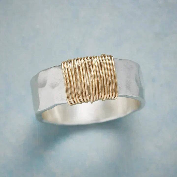 Anillo Vintage Oro y Plata «Atemporal»