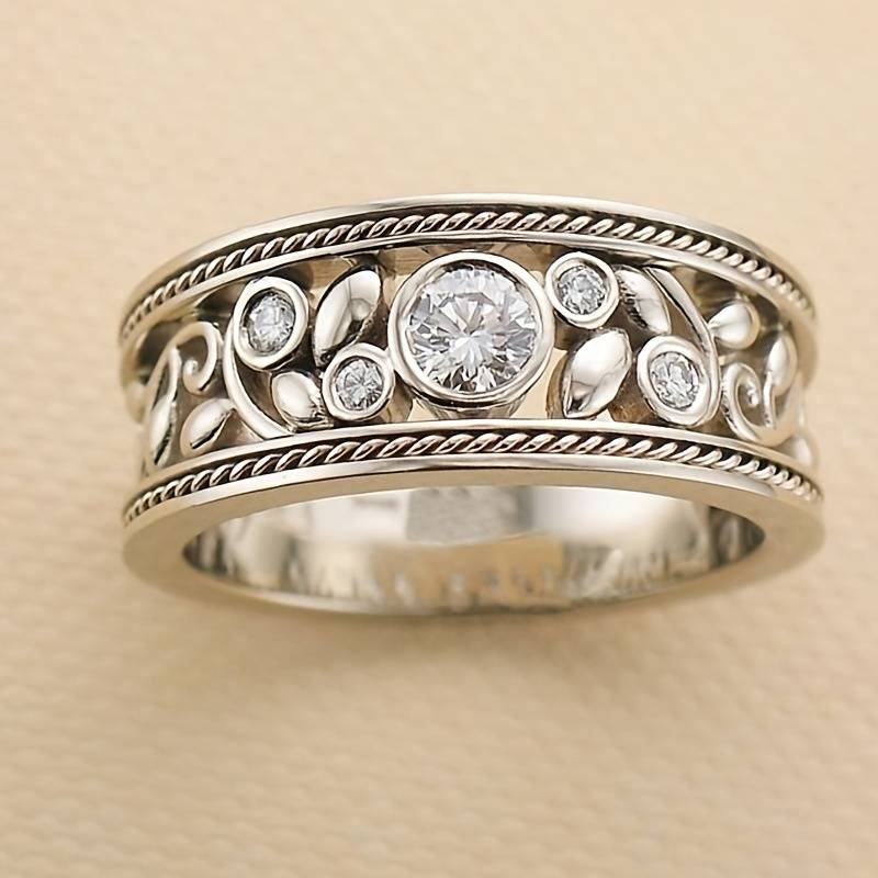 Anillo Plata Atemporal™ – Destello de Circón